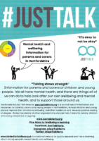 Just Talk Mental Health and Wellbeing information