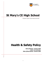 School: Health and Safety Policy Summer 2025