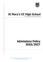 SMHS Determined Admissions Policy 2026-2027